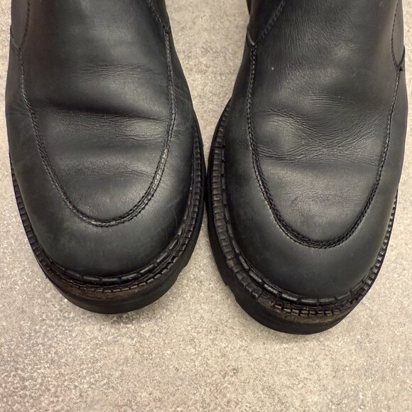 Cole Haan 8 Chelsea Black Leather Fall Boots Pull On Waterproof Rain Booties - Picture 13 of 16